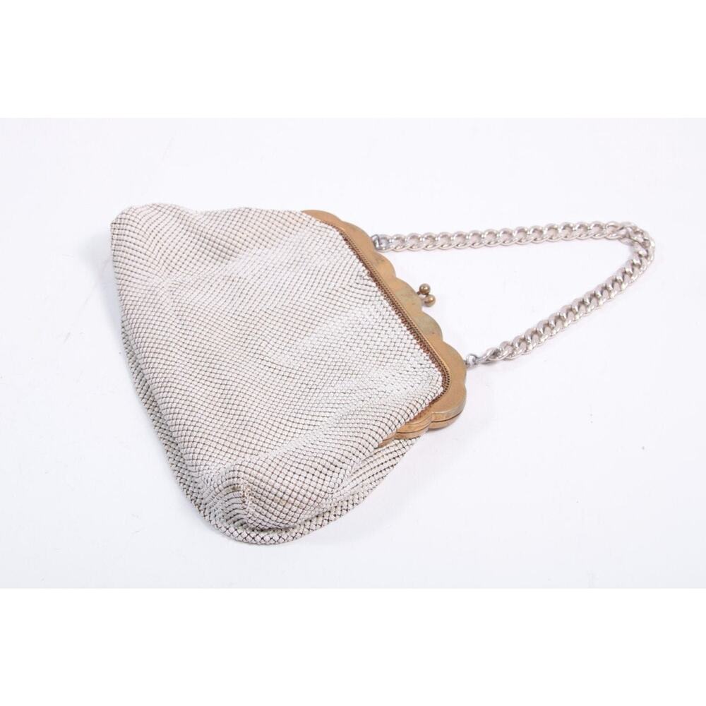 Whiting & Davis, Gorgeous White Beaded Coin Purse… - image 1